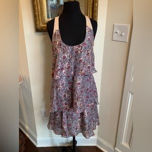 Silk Tiered Floral Summer Dress